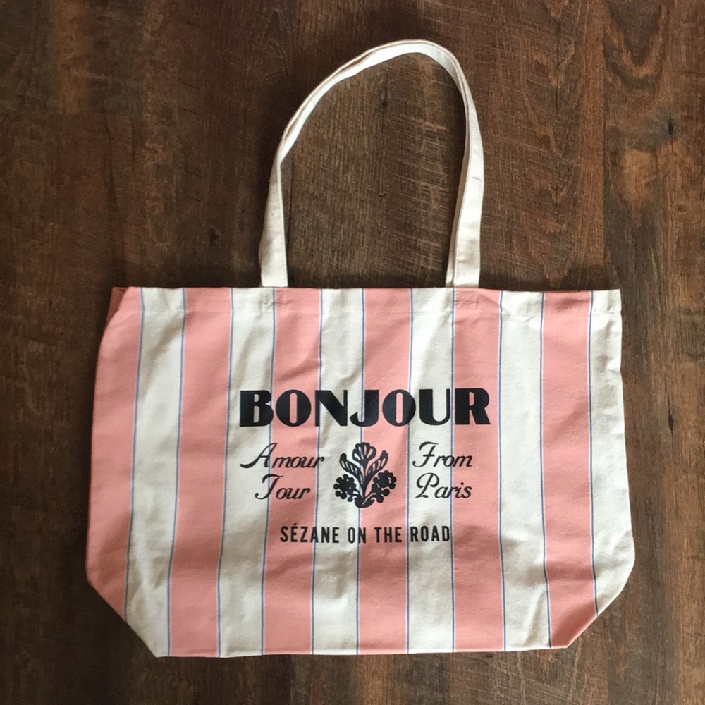Sézane cotton canvas tote NWOT
